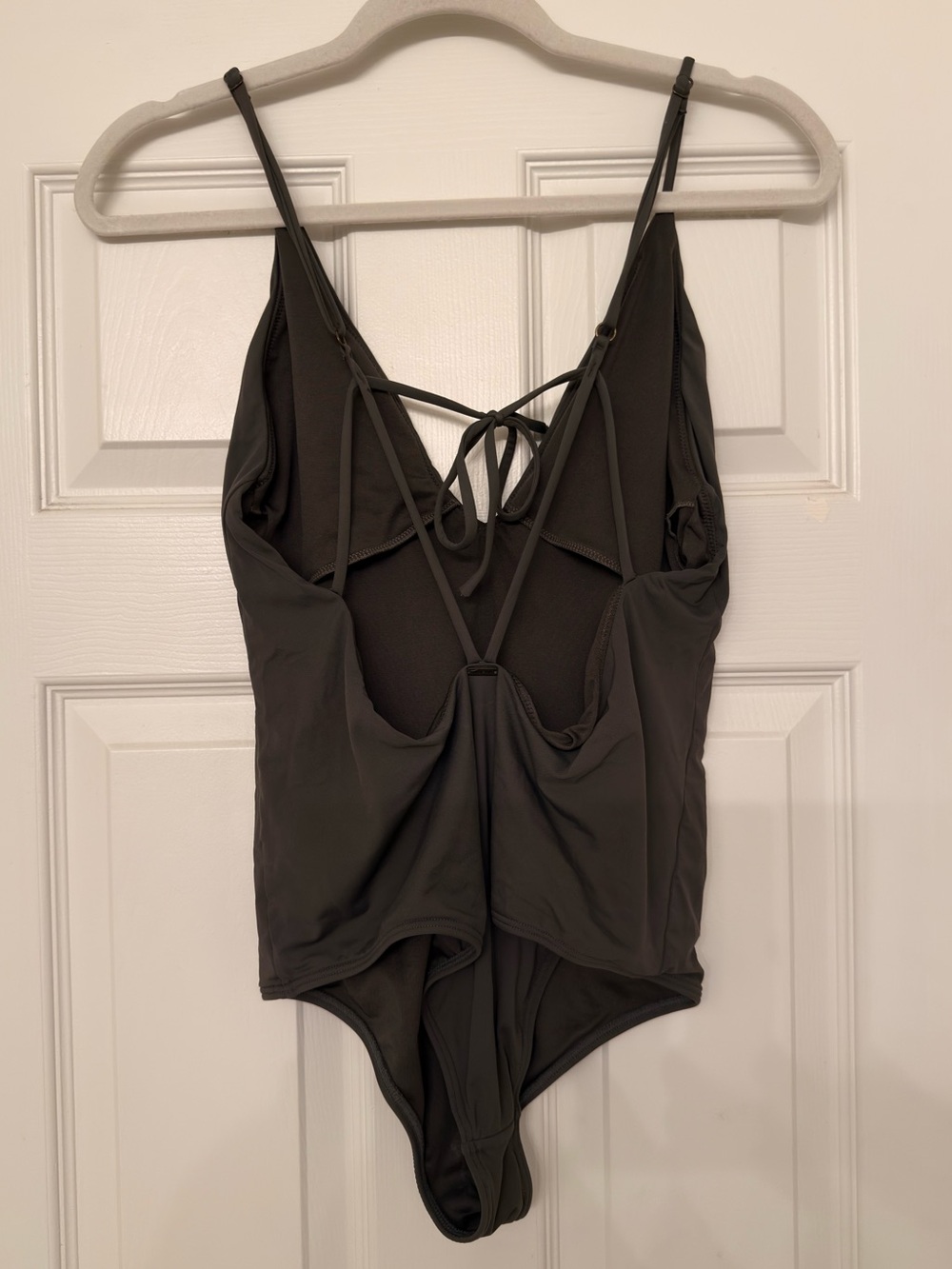 O’Neill Solid V Neck Plunge One Piece Swimsuit